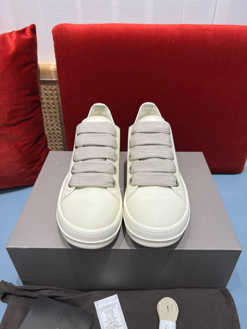 Rick Owens sneaker in pelle lacci grandi